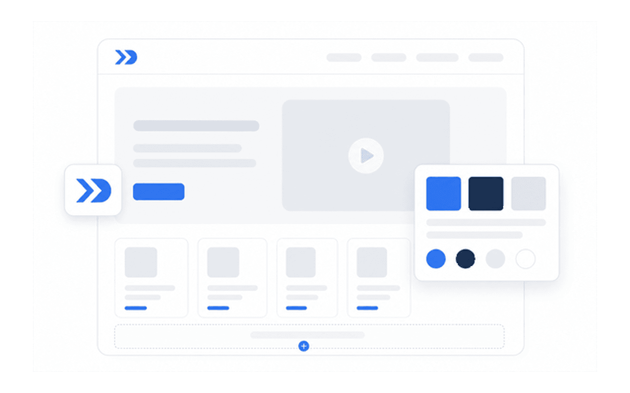 CODEX TO GENERATE: Brand customization panel showing color picker, font selector, and logo upload with a demo preview matching the brand perfectly